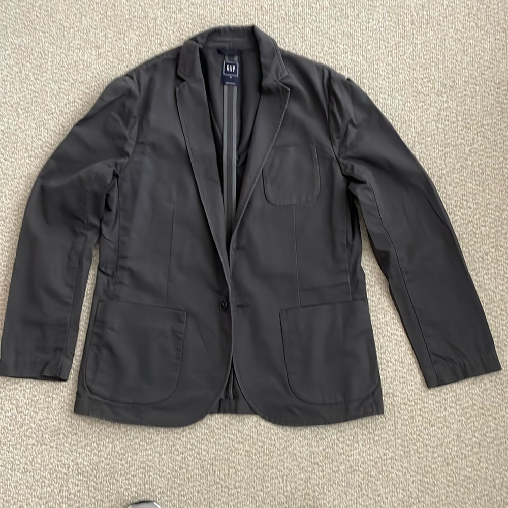 Gap Men’s dark grey blazer Sz M